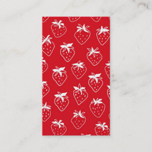 Strawberries businesscard business card