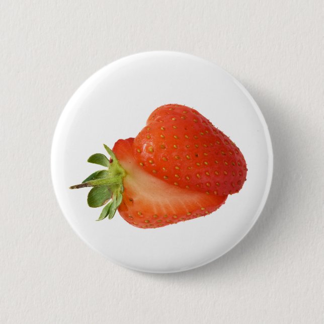 Strawberries Button (Front)