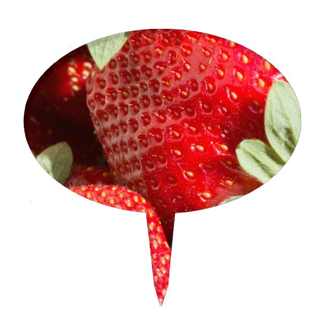 Strawberries Cake Topper (Front)