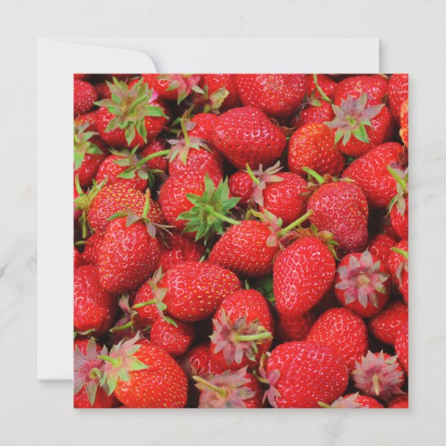 Strawberries Card (Front)