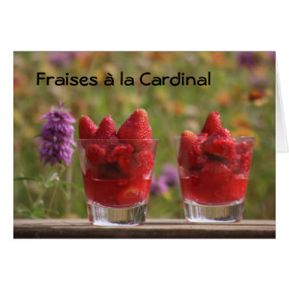 Strawberries Cardinal Cards