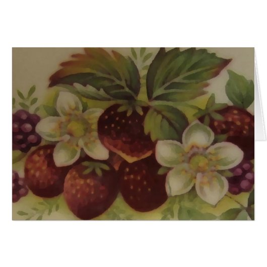 Strawberries Cards (Front Horizontal)