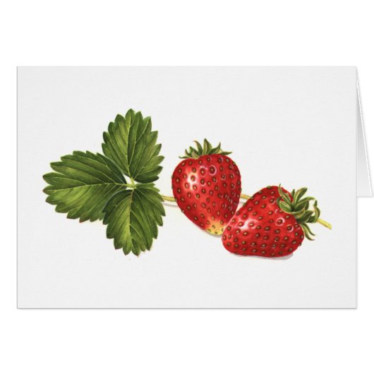 Strawberries Cards (Front Horizontal)