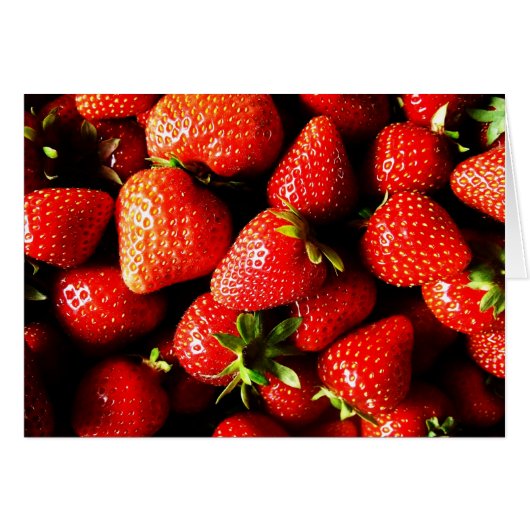 Strawberries Cards (Front Horizontal)