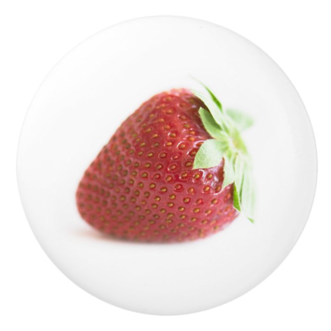 Strawberries Ceramic Knob (Front)