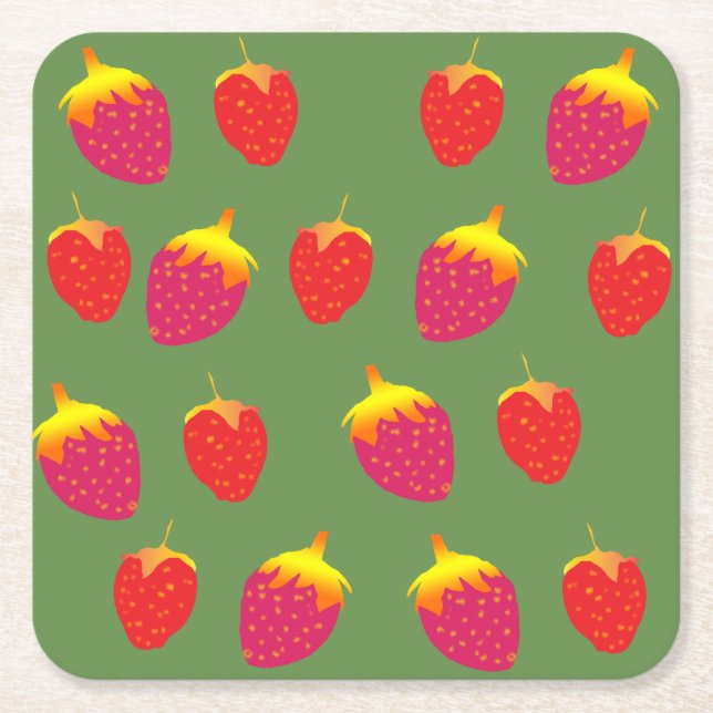 Strawberries  Coasters (Front)
