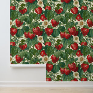 Strawberries Cottagecore Cottage Core Boho Wallpaper