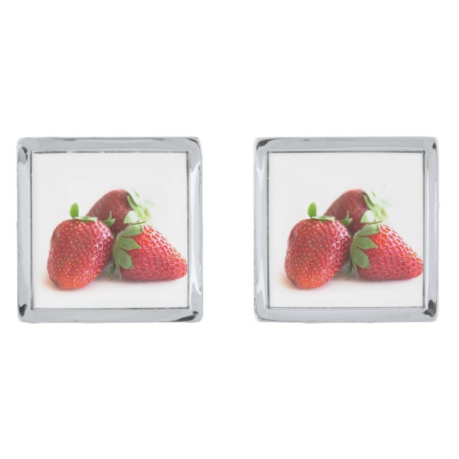 Strawberries Cufflinks (Front)