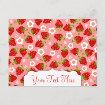 Strawberries Custom Postcard by creativetaylor at Zazzle