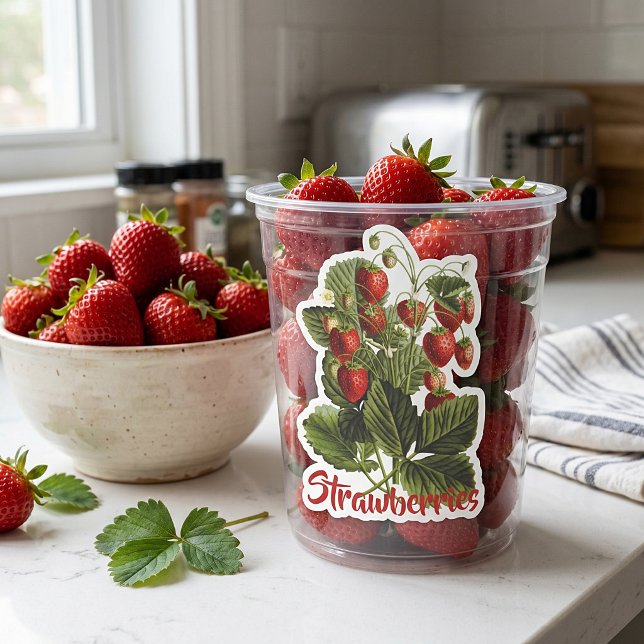 Strawberries customizable sticker (Creator Uploaded)