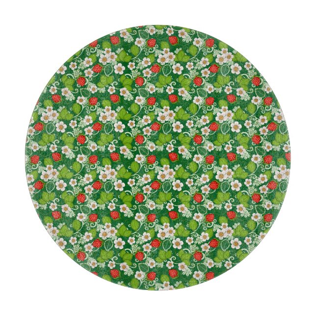 Strawberries Cutting Board (Front)