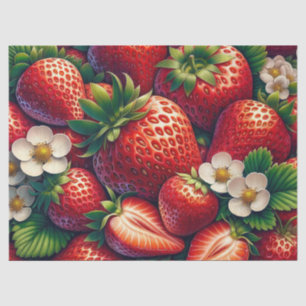 Strawberries Decoupage Tissue Paper