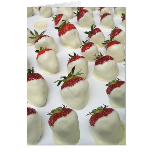 Strawberries dipped in white chocolate (Front)