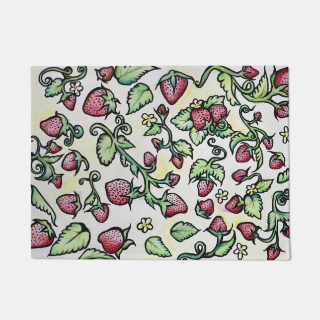 Strawberries Doormat (Front)