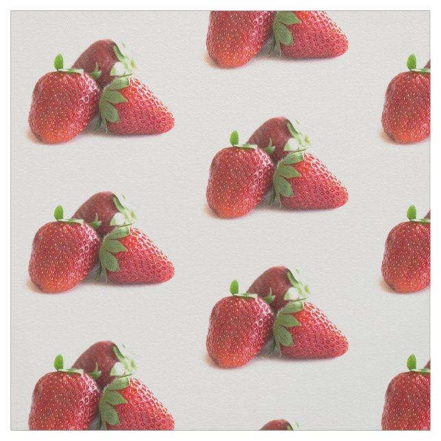 Strawberries Fabric (Swatch)