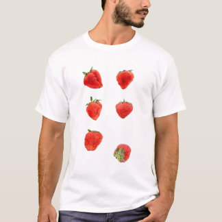 Strawberries Falling Mens T-shirt