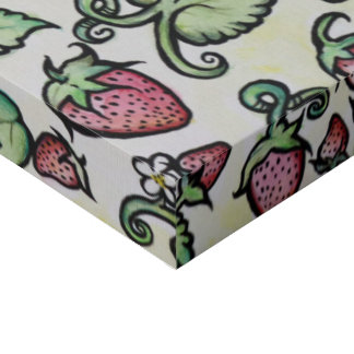 Strawberries Faux Canvas Print