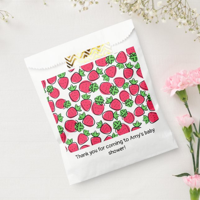 Strawberries Favor Bag (Sealed)