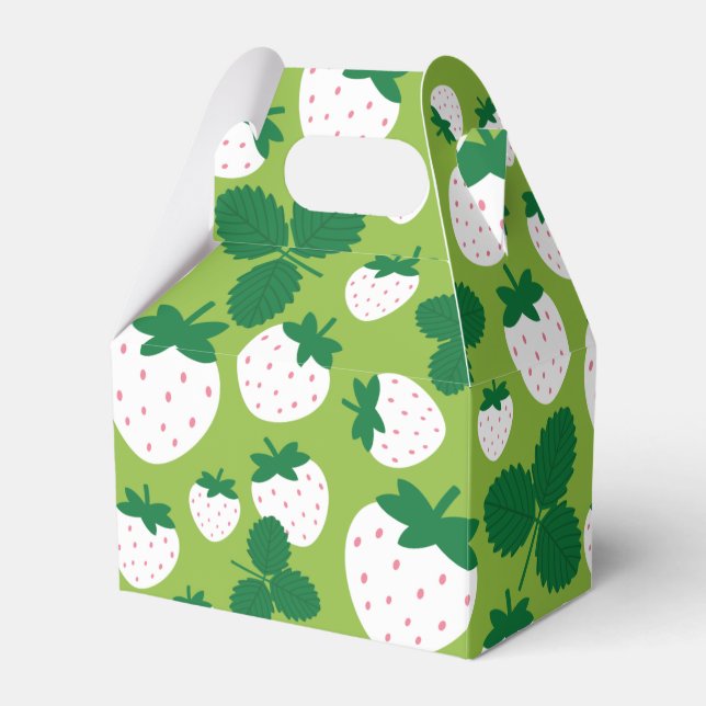 Strawberries Favor Box (Front Side)