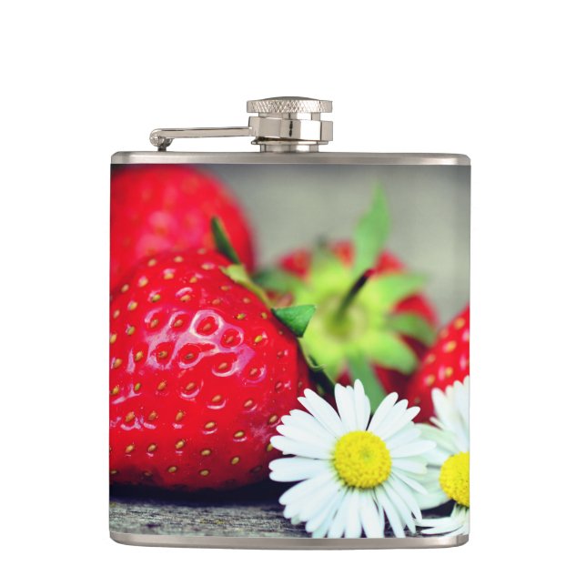 Strawberries Flask (Front)