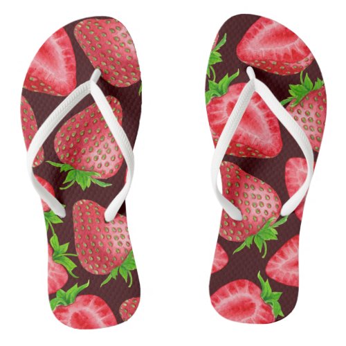 Strawberries Flip Flops