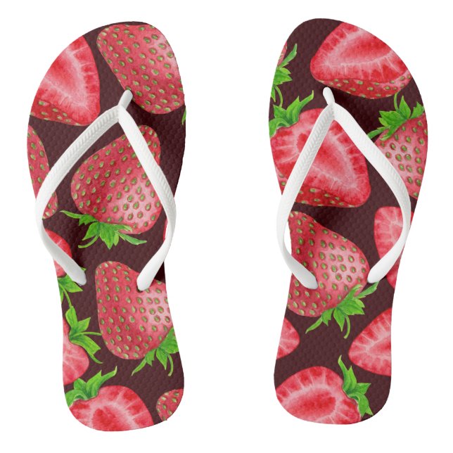 Strawberries Flip Flops (Footbed)