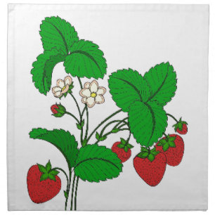 Strawberries for Breakfast Napkin
