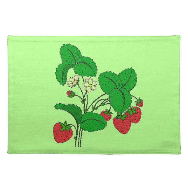 Strawberries for Breakfast Placemat (Front)