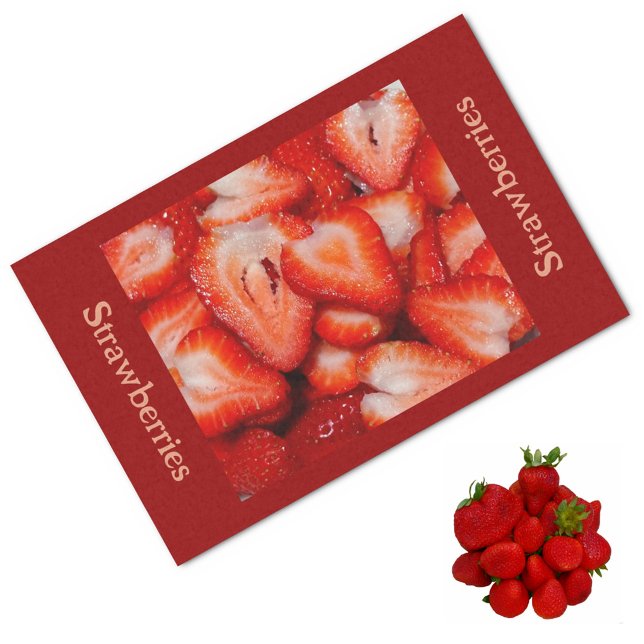 Strawberries Fresh Sliced Red Tissue Paper (Creator Uploaded)
