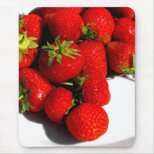 Strawberries fruit food mouse pad