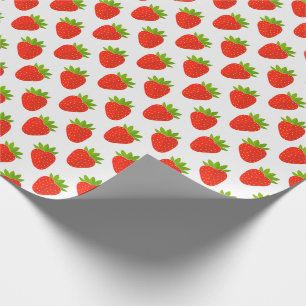 Strawberries fruit wrapping paper. wrapping paper