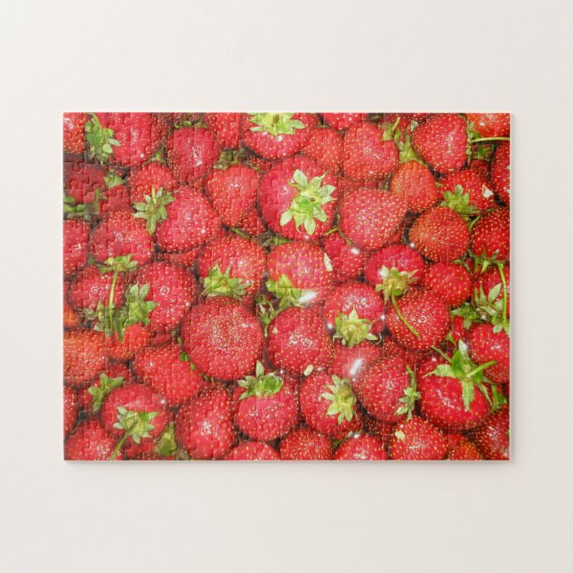 "Strawberries Galore" Jigsaw Puzzle (Horizontal)