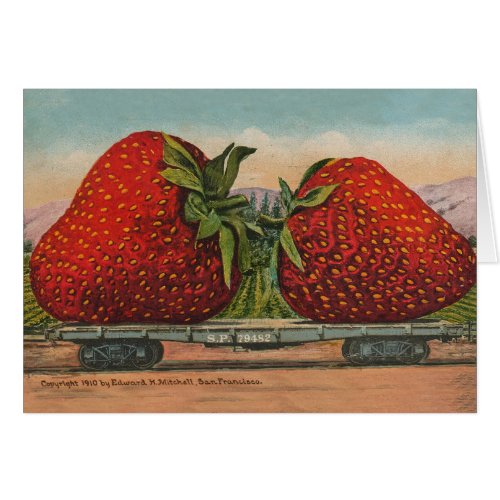 Strawberries Giant Antique Fruit Fun
