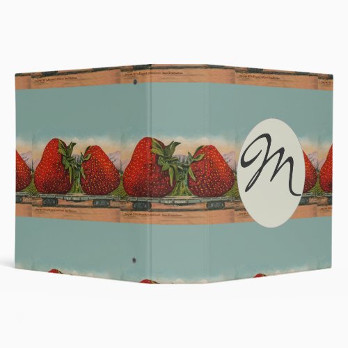 Strawberries Giant Antique Fruit Fun Binder