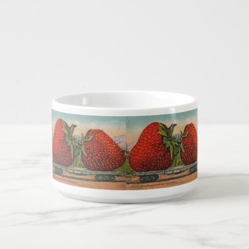 Strawberries Giant Antique Fruit Fun Bowl