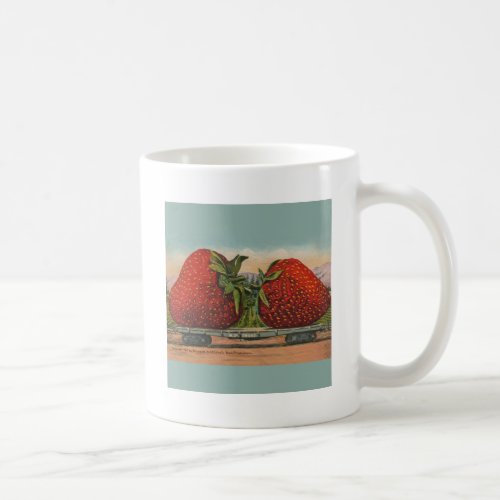 Strawberries Giant Antique Fruit Fun Coffee Mug