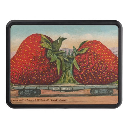 Strawberries Giant Antique Fruit Fun Hitch Cover