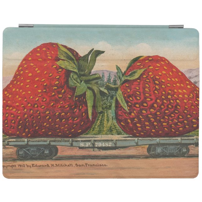 Strawberries Giant Antique Fruit Fun iPad Smart Cover (Horizontal)