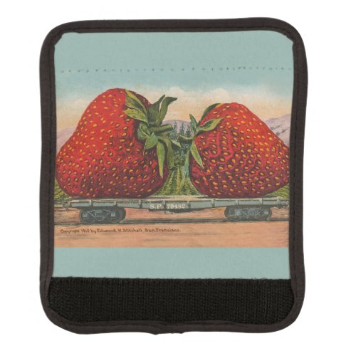 Strawberries Giant Antique Fruit Fun Luggage Handle Wrap