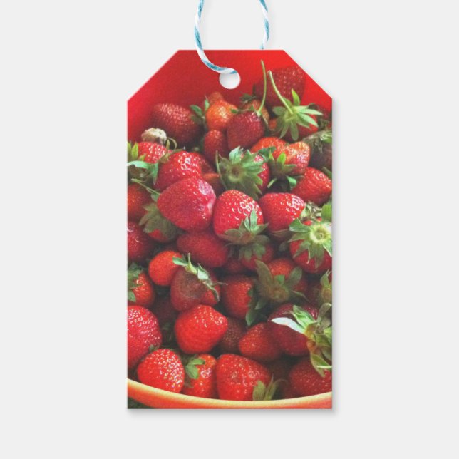 Strawberries Gift Tags (Front)
