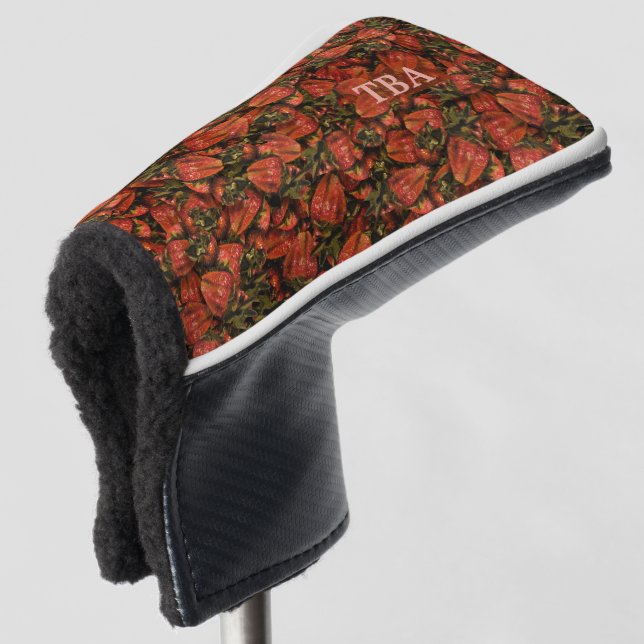 Strawberries Golf Putter Cover (3/4 Front)