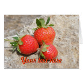 Strawberries Greeting Card (Front Horizontal)
