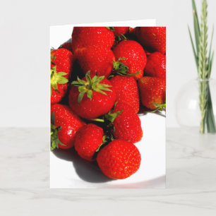 Strawberries Holiday Card