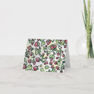 Strawberries Holiday Card