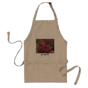Strawberries, Jon Cook Art Adult Apron