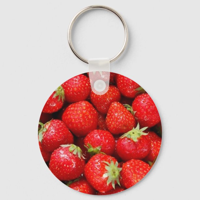 Strawberries Keychain (Front)