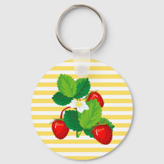 Strawberries Keychain