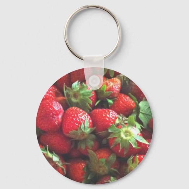 Strawberries Keychain (Front)