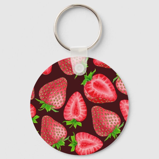 Strawberries Keychain (Front)