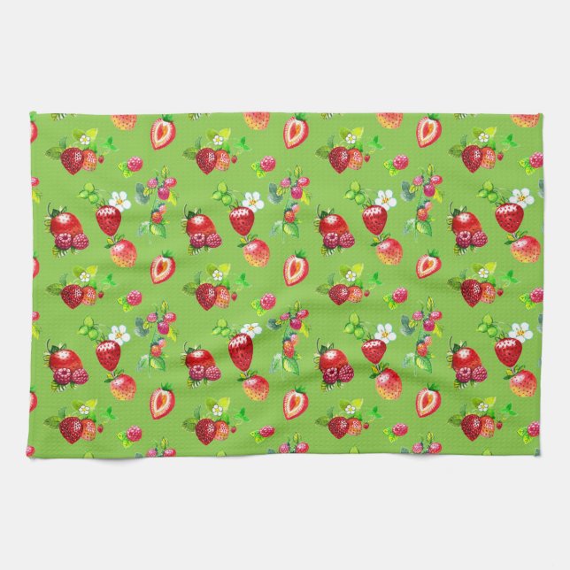 STRAWBERRIES KITCHEN TOWEL (Horizontal)